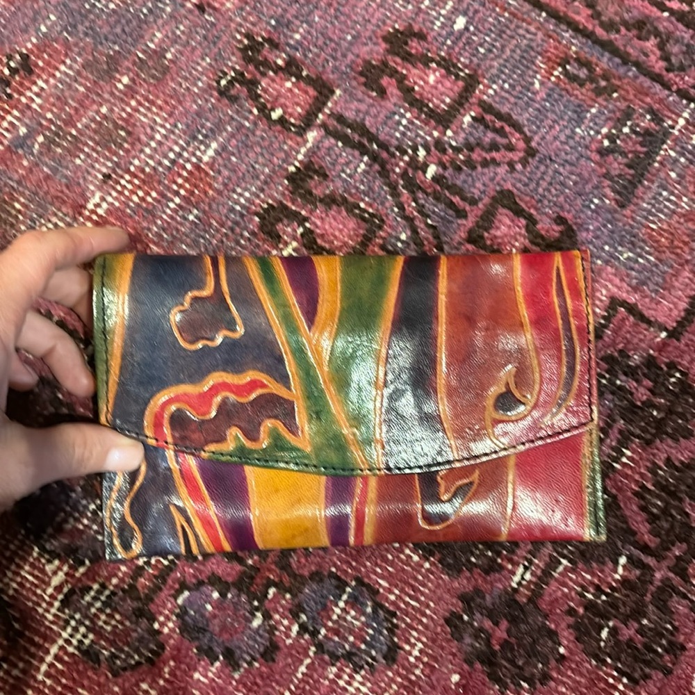 Vintage, leather wallet.